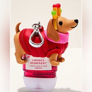 NWT BBW 2025 Lighted Dachshund Hand Sanitizer Holder for the Holidays